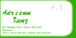 adrienn kunz business card